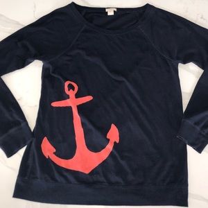 Jcrew anchor long sleeve top